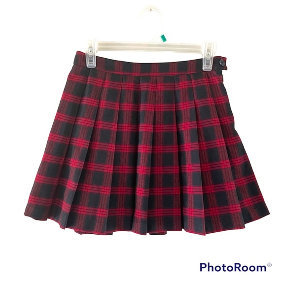 Forever 21 Dresses & Skirts - Forever 21 Red/Navy Plaid Skirt